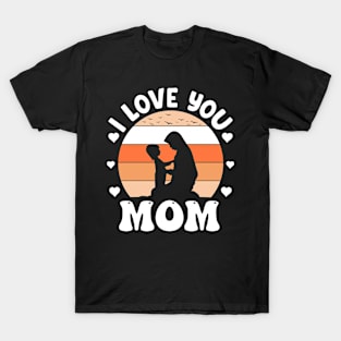 I Love You Mom Heart T-Shirt